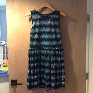 French Connection Sequence Cocktail Babydoll Dress